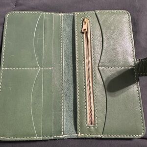 Portland Leather Green Wallet